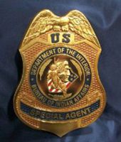 U. S. Department of Interior / Bureau of Indian Affairs- Special Agent Badge 